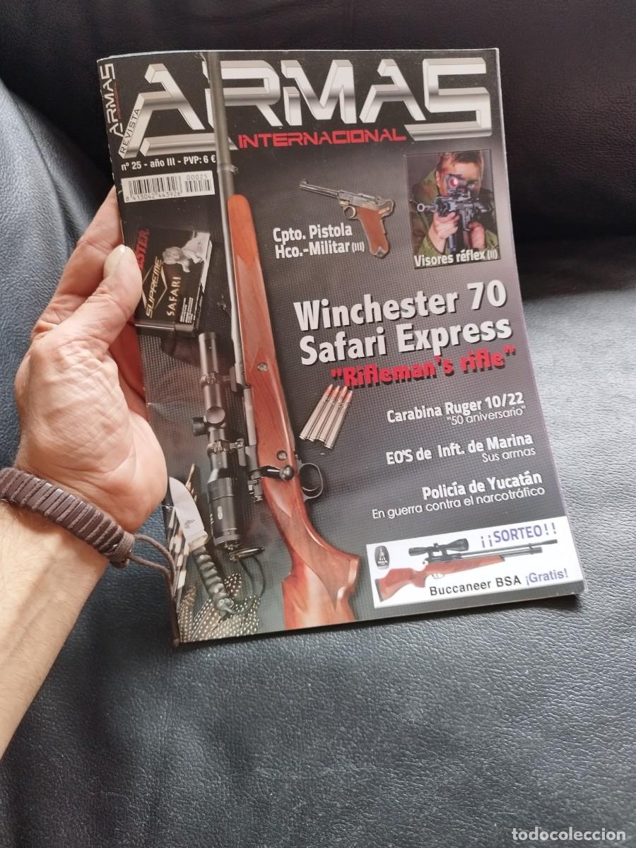 Militaria: Revista Armas internacional N&ordm; 25 a&ntilde;o III. Winchester 70, Safari Express.
