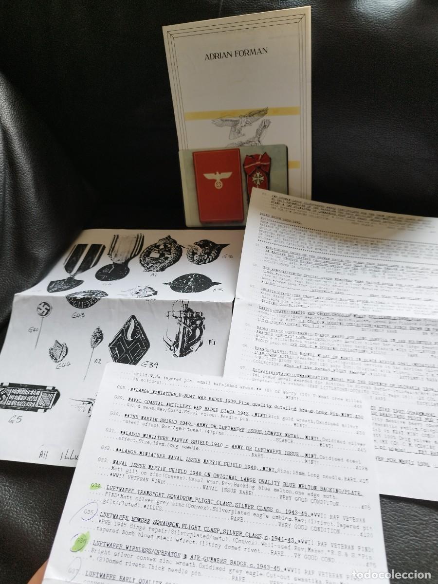 Militaria: Revista catalogo de Adrian Forman. Books, Grays in the news. London Londres. Medallas alemanas.