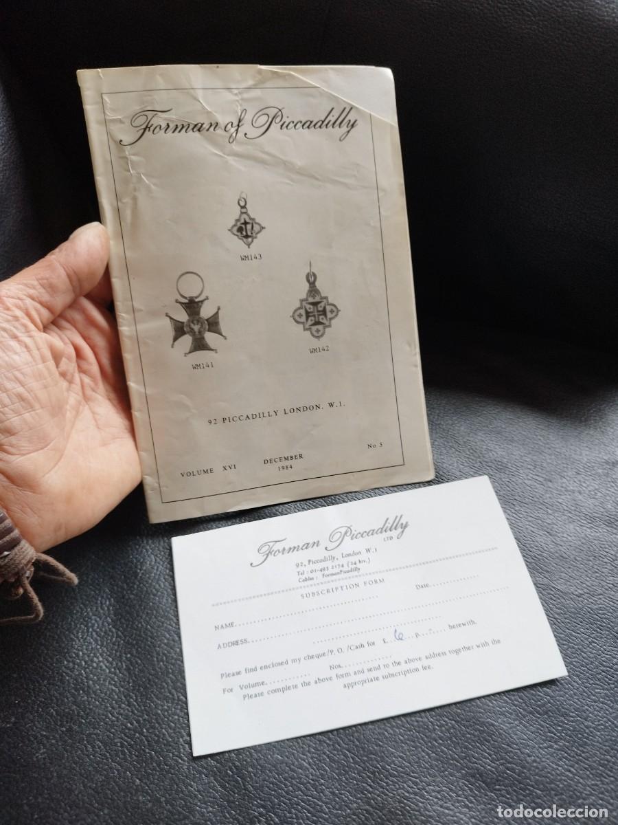 Militaria: Revista catalogo de Forman of Piccadelly. Vol. XVI, diciembre 1984 N&ordm;5. Ordenes, condecoraciones.