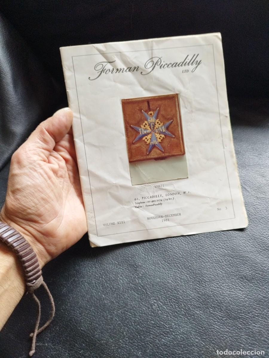 Militaria: Revista catalogo de Forman of Piccadelly. Vol. XIII, nov-dic. 1981. Ordenes, condecoraciones.