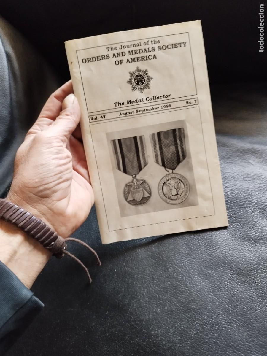 Military Antiques: Diario de la &rdquo;Orders and Medals Society of America&rdquo;. The Medal Collector Vol. 47, N&ordm; 7, ag/sep 1996