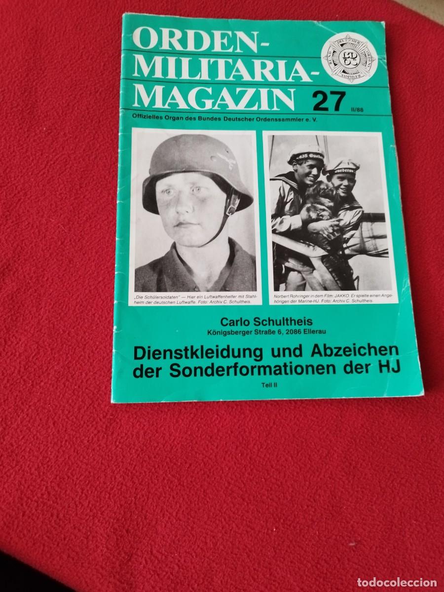 Militaria: Revista alemana &rdquo;Orden-Militaria-Magazin&rdquo;, n&uacute;mero 27 1988