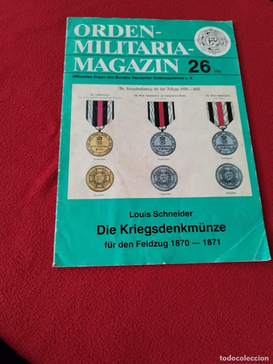Militaria: Revista alemana &rdquo;Orden-Militaria-Magazin&rdquo;, n&uacute;mero 26 1988