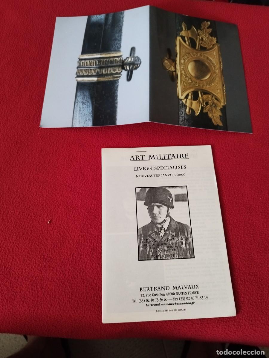 Militaria: cat&aacute;logo de novedades de enero de 2000 de Bertrand Malvaux, especializado en libros de arte militar.