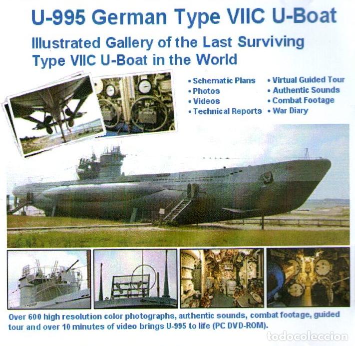 Military Antiques: DVD ROOM EN INGL&Eacute;S + CD ALBUM - U-995 GERMAN TYPE VIIC U-BOAT - BIEN CONSERVADO.