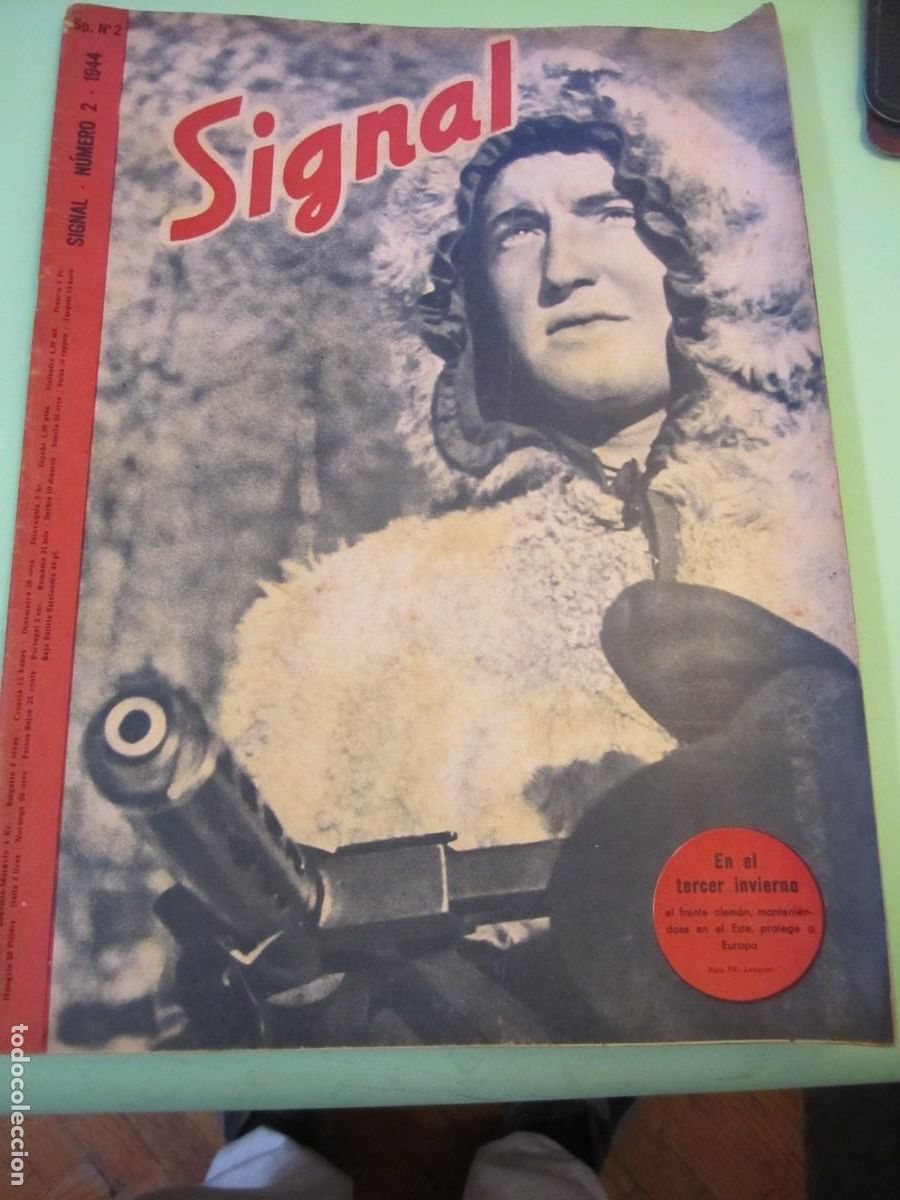 Militaria: SIGNAL NUMERO 2 -1944 REVISTA QUINCENAL DEL EJERCITO ALEMAN -CASTELLANO