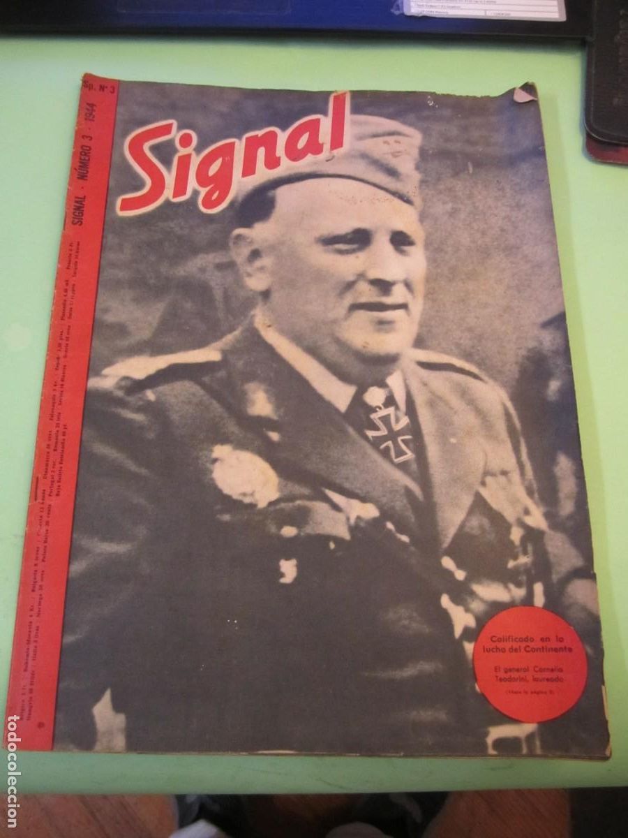 Militaria: SIGNAL NUMERO 3 -1944 REVISTA QUINCENAL DEL EJERCITO ALEMAN -CASTELLANO