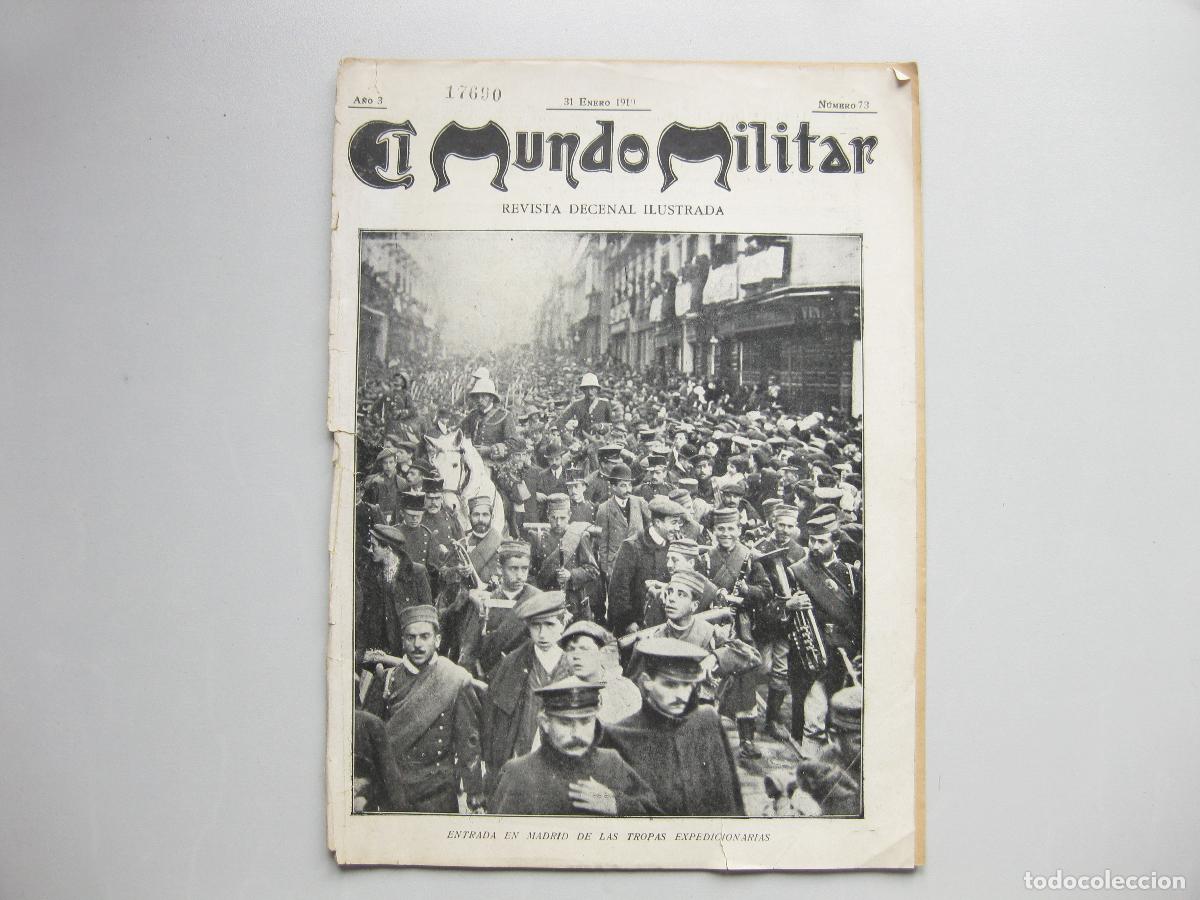 Militaria: REVISTA DE EL MUNDO MILITAR. A&Ntilde;O 3, N&ordm; 73. 1910
