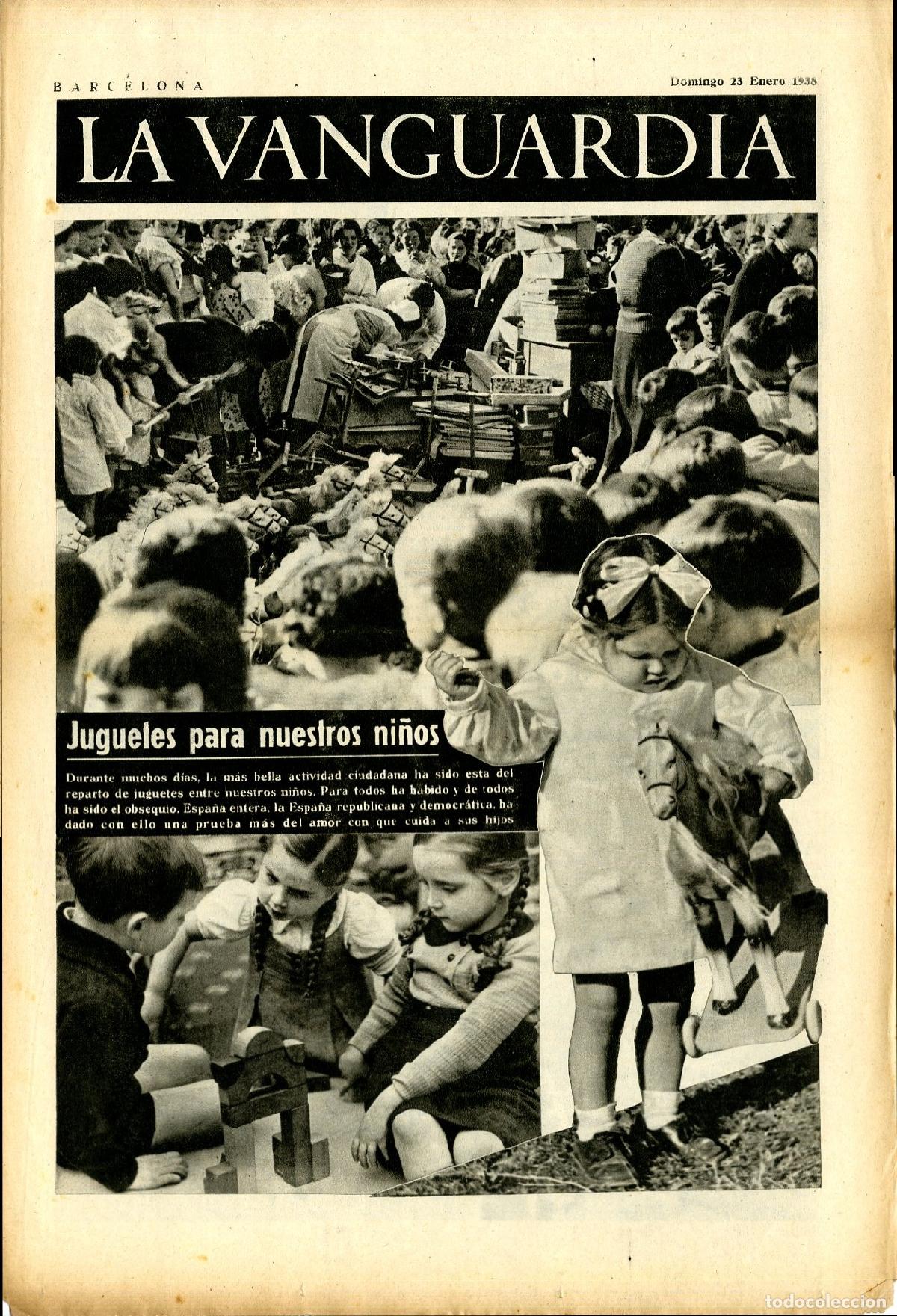 Militaria: La Vanguardia 23 /01/ 1938 / Juguetes Para Nuestros Hijos
