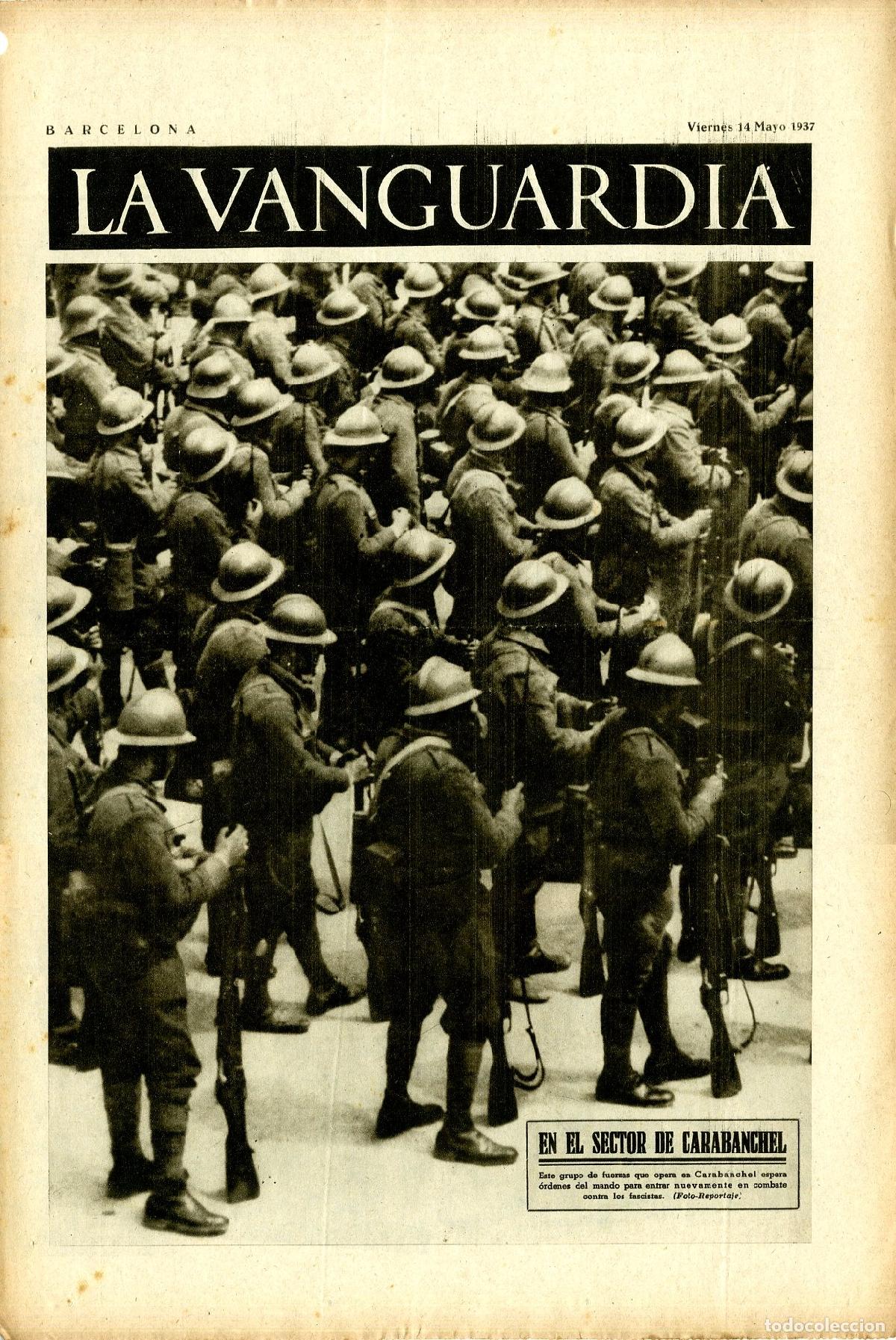 Military Antiques: La Vanguardia 14 /05/ 1937 / En el Sector de Carabanchel