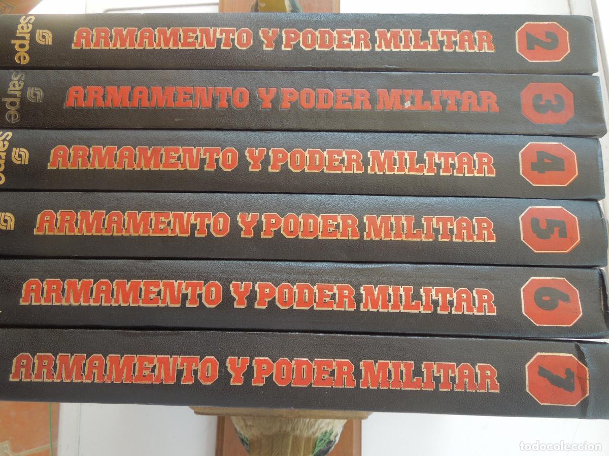 Militaria: ARMAMENTO Y PODER MILITAR TOMOS2-3-4-5-6-7-- SARPE - ENCUADERNADOS