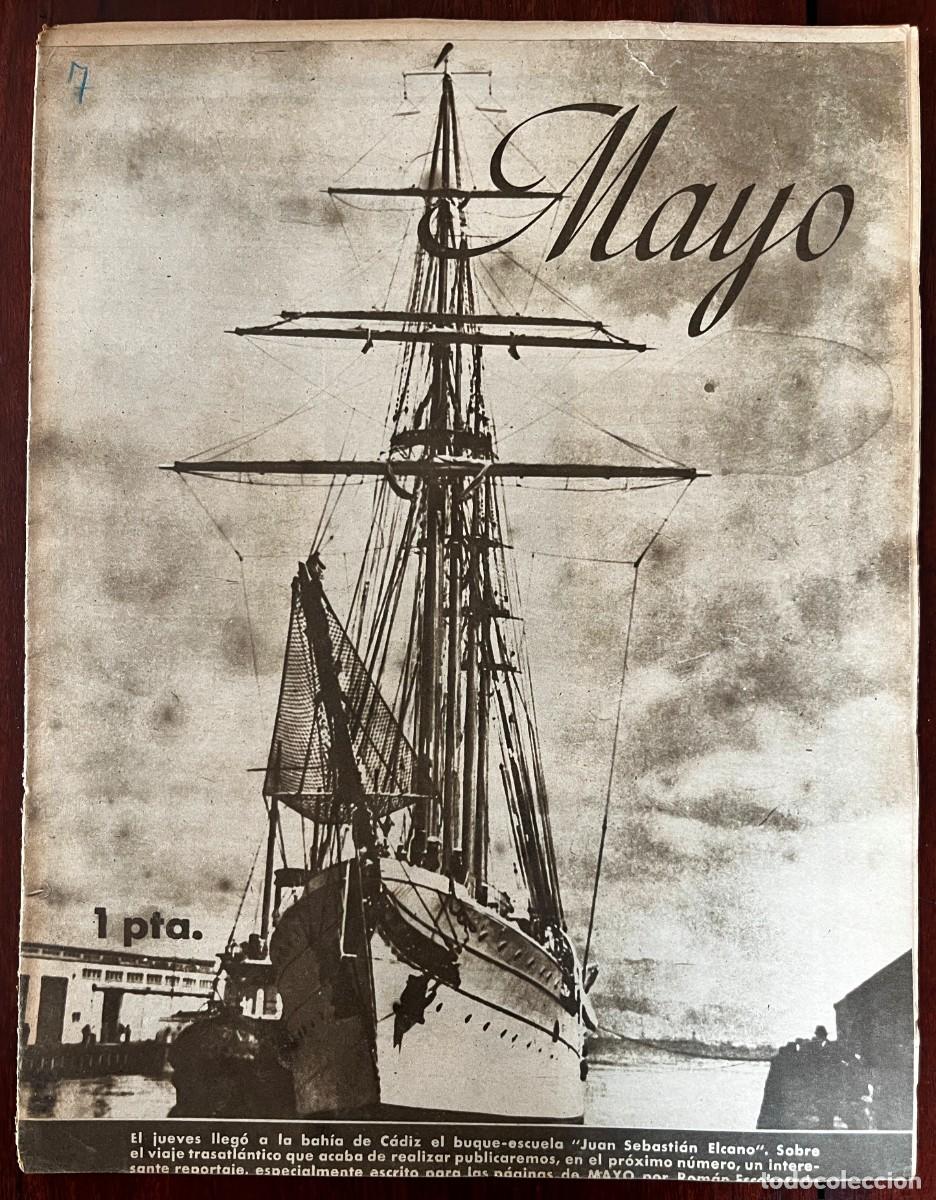 Militaria: MAYO, A&ntilde;o I, n&ordm; 7 , Madrid, 13 DE JUNO DE 1943. revista Semanario Nacional del Frente de Juventudes,