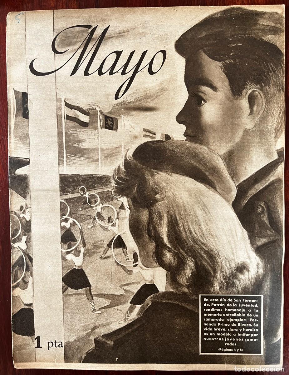 Militaria: MAYO, A&ntilde;o I, n&ordm; 5 , Madrid, 30 de Mayo de 1943. revista Semanario Nacional del Frente de Juventudes,