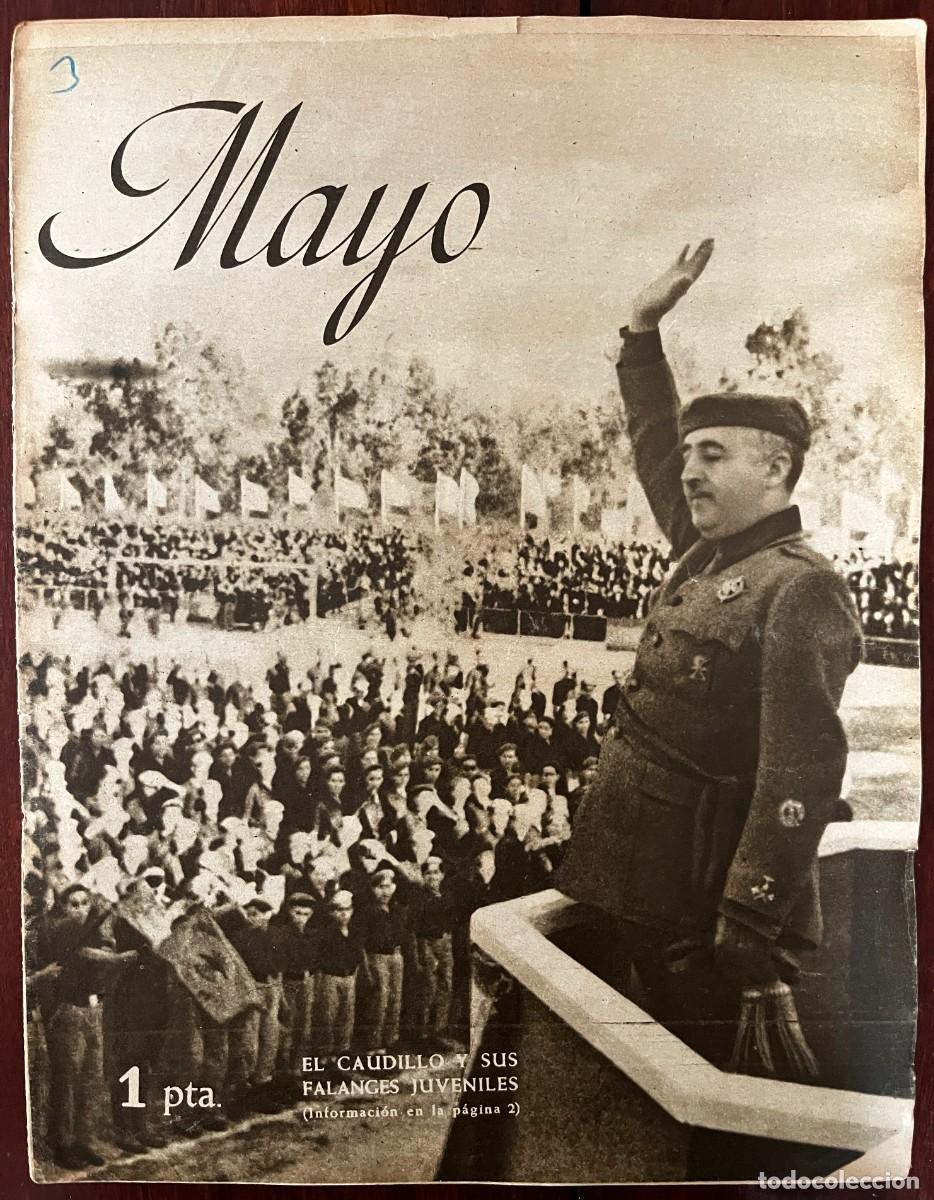 Militaria: MAYO, A&ntilde;o I, n&ordm; 3 , Madrid, 16 de Mayo de 1943. revista Semanario Nacional del Frente de Juventudes,
