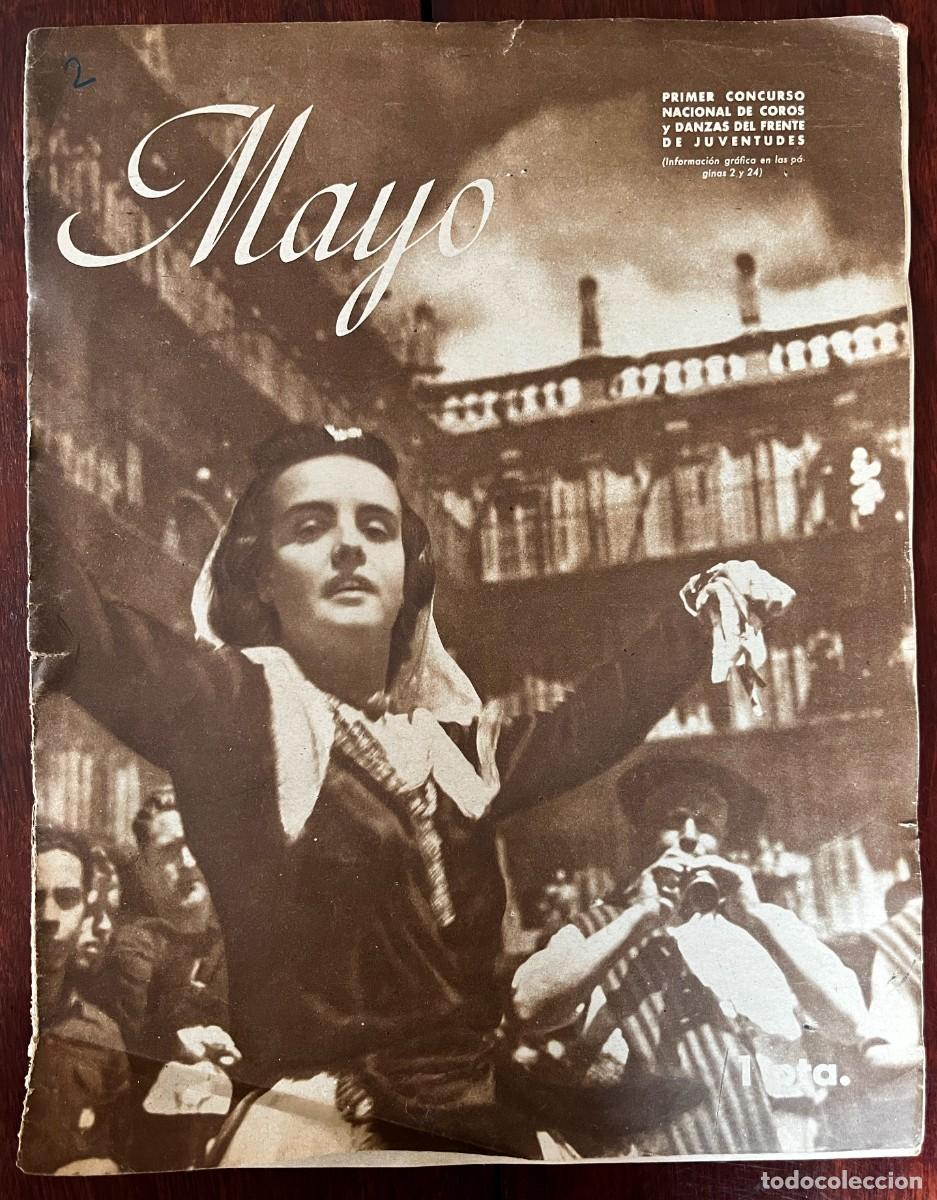 Militaria: MAYO, A&ntilde;o I, n&ordm; 2 , Madrid, 9 de Mayo de 1943. revista Semanario Nacional del Frente de Juventudes,.