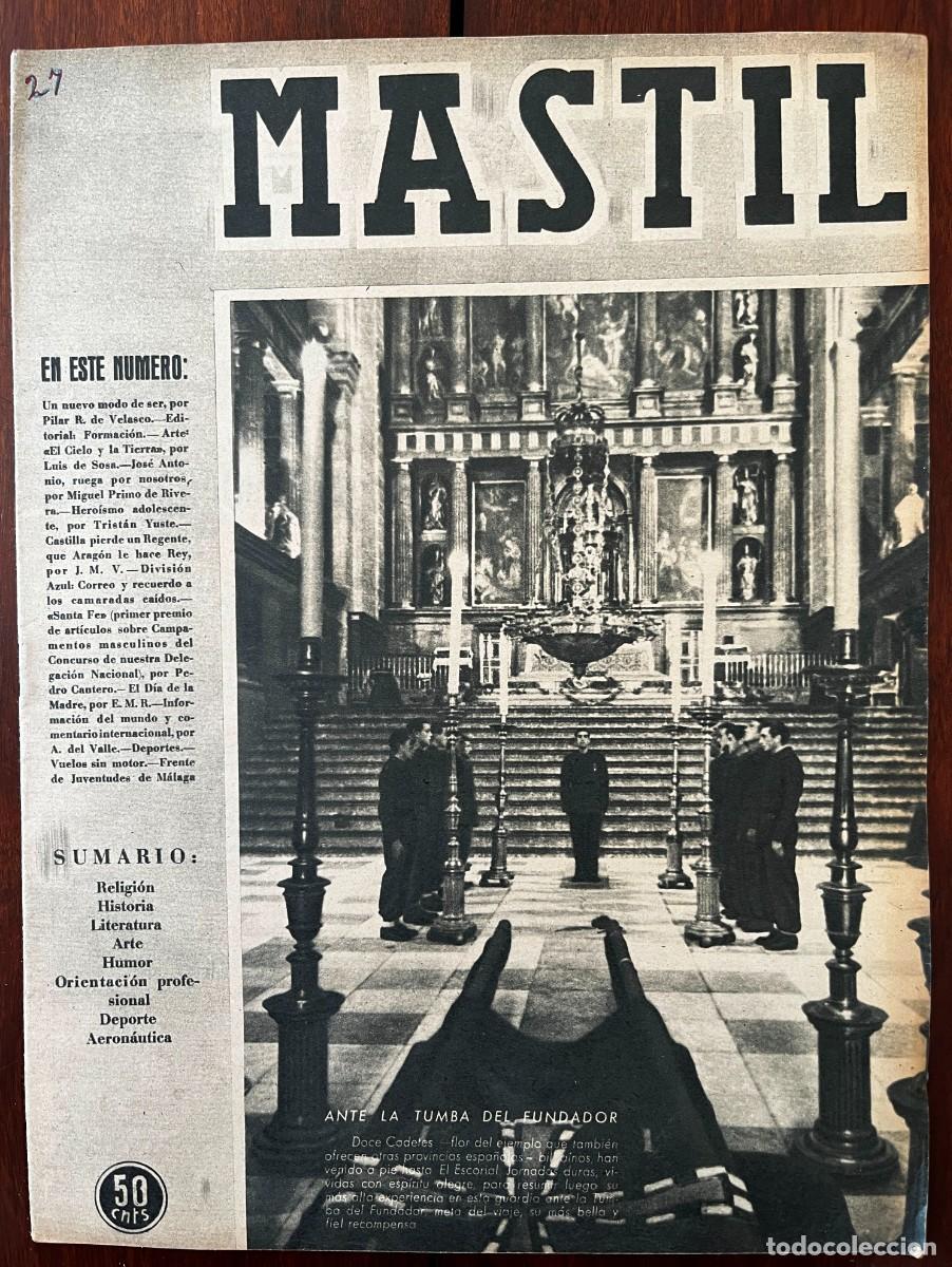 Militaria: MASTIL, A&ntilde;o II, n&ordm; 27 , Madrid, 1 de diciembre de 1941. Revista Nacional del Frente de Juventudes,.