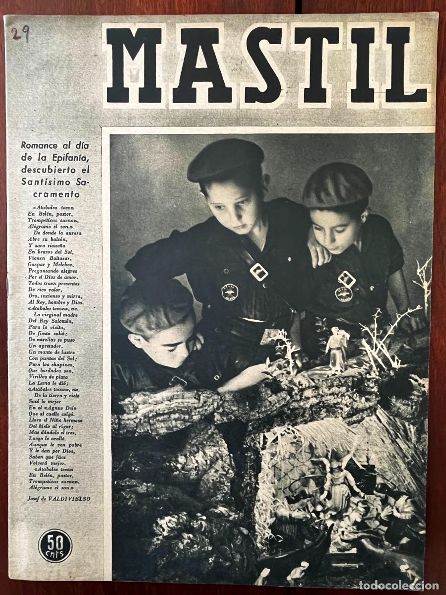 Militaria: MASTIL, A&ntilde;o III, n&ordm; 29 , Madrid, 1 de enero de 1942. Revista Nacional del Frente de Juventudes,. 24
