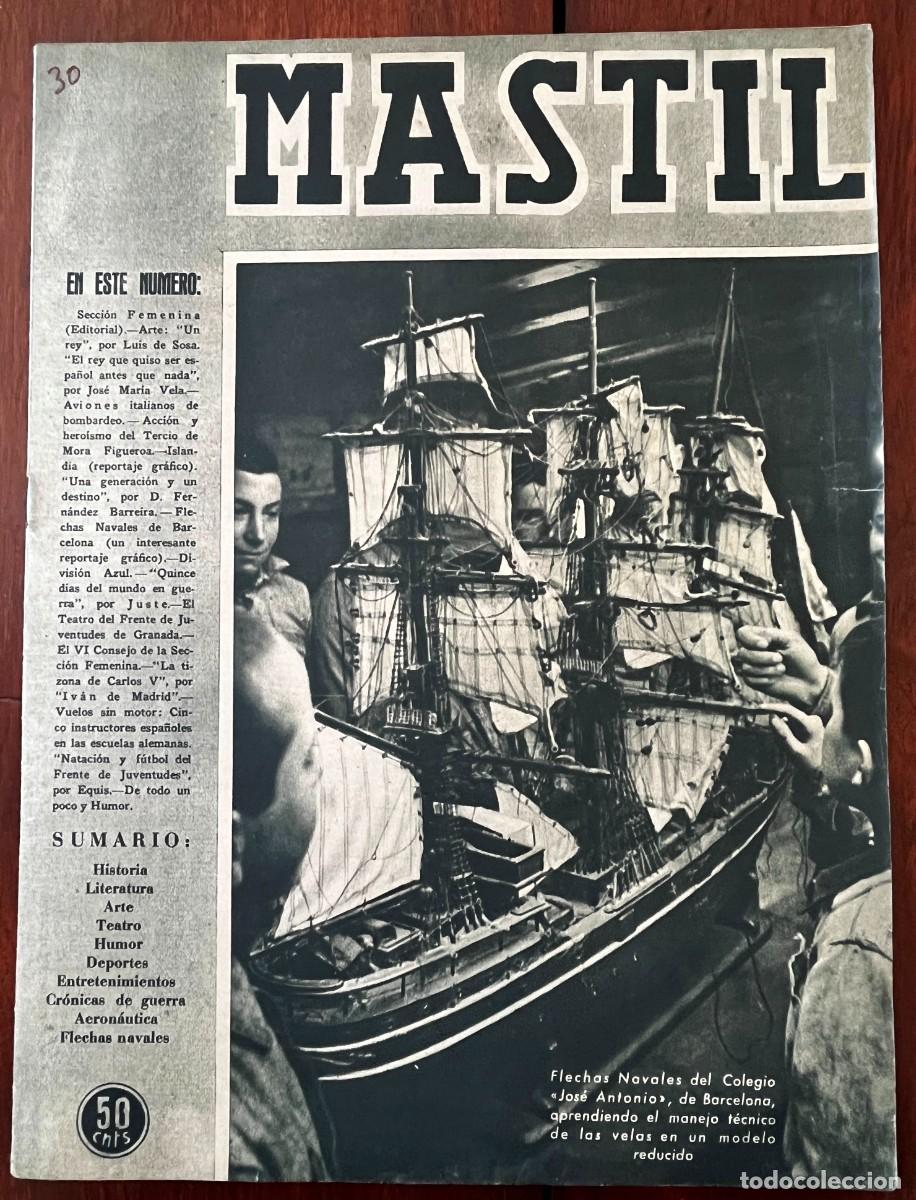 Militaria: MASTIL, A&ntilde;o III, n&ordm; 30 , Madrid, 15 de enero de 1942. Revista Nacional del Frente de Juventudes,. 24