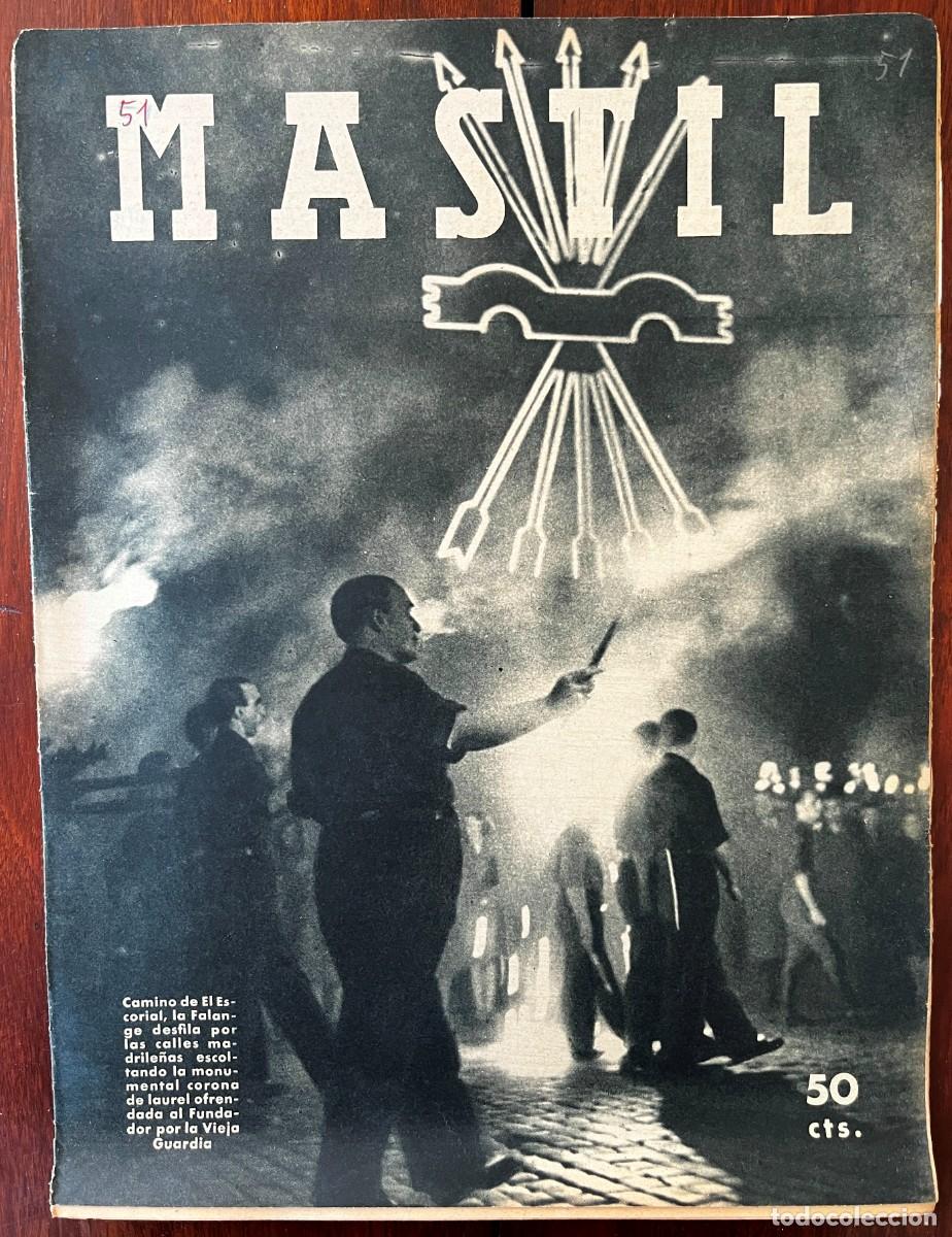 Militaria: MASTIL, A&ntilde;o III, n&ordm; 51, Madrid, 1 de Diciembre de 1942. Revista Nacional del Frente de Juventudes,.