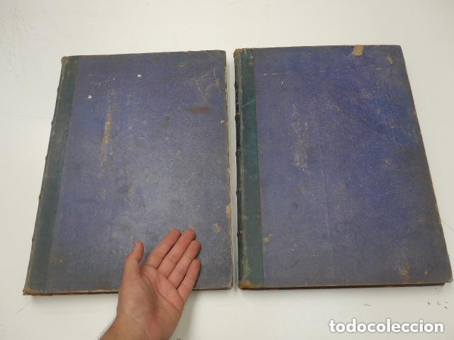 Militaria: Lote 2 tomos, revista ilustracion espa&ntilde;ola y americana de 1896. casi todo Guerra de cuba, mapa.
