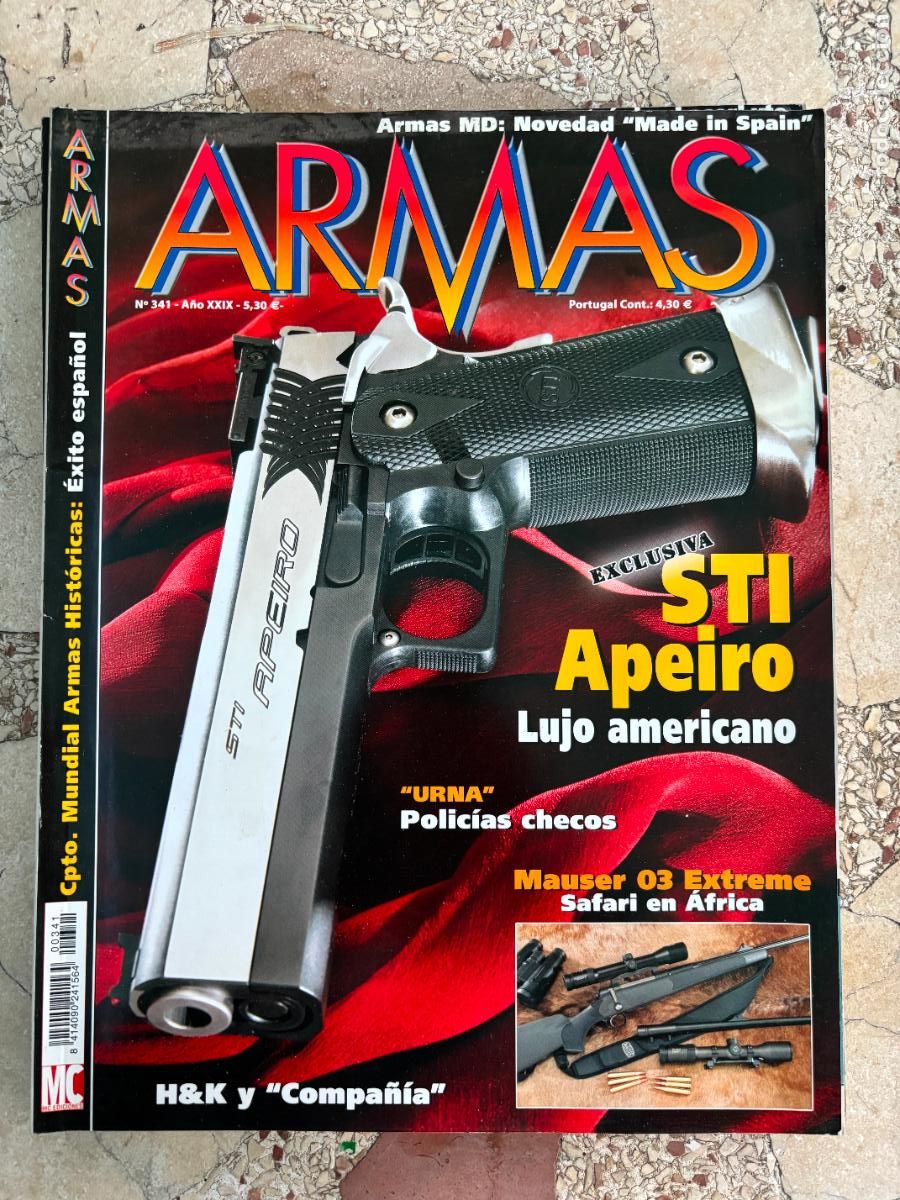 Militaria: ARMAS Y MUNICIONES N&ordm; 341. STI APEIRO. MAUSER 03 EXTREME. H&K. MUNDIAL ARMAS HIST&Oacute;RICAS.