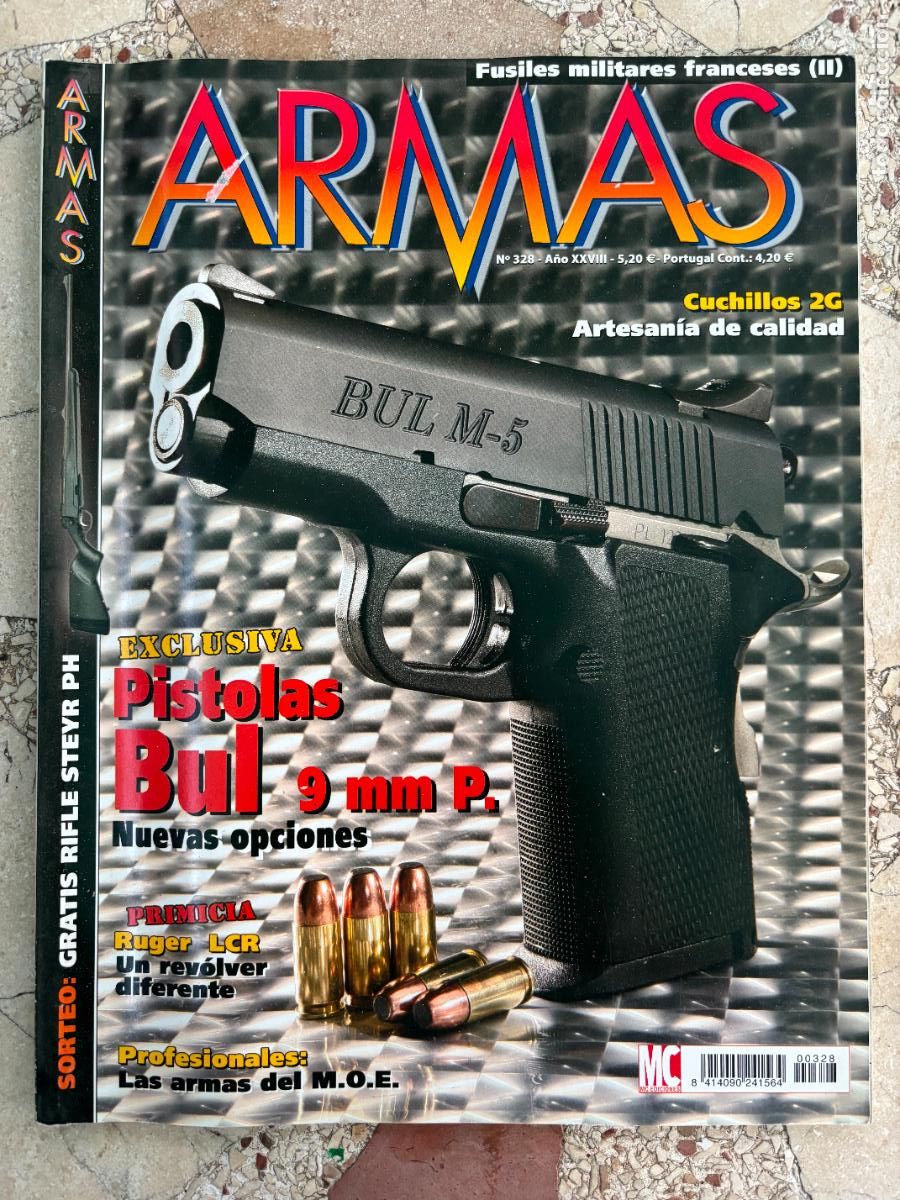 Militaria: ARMAS Y MUNICIONES N&ordm; 328. PISTOLA BUL 9MM. RUGER LCR. CUCHILLOS 2G. RIFLE STEYR PH.