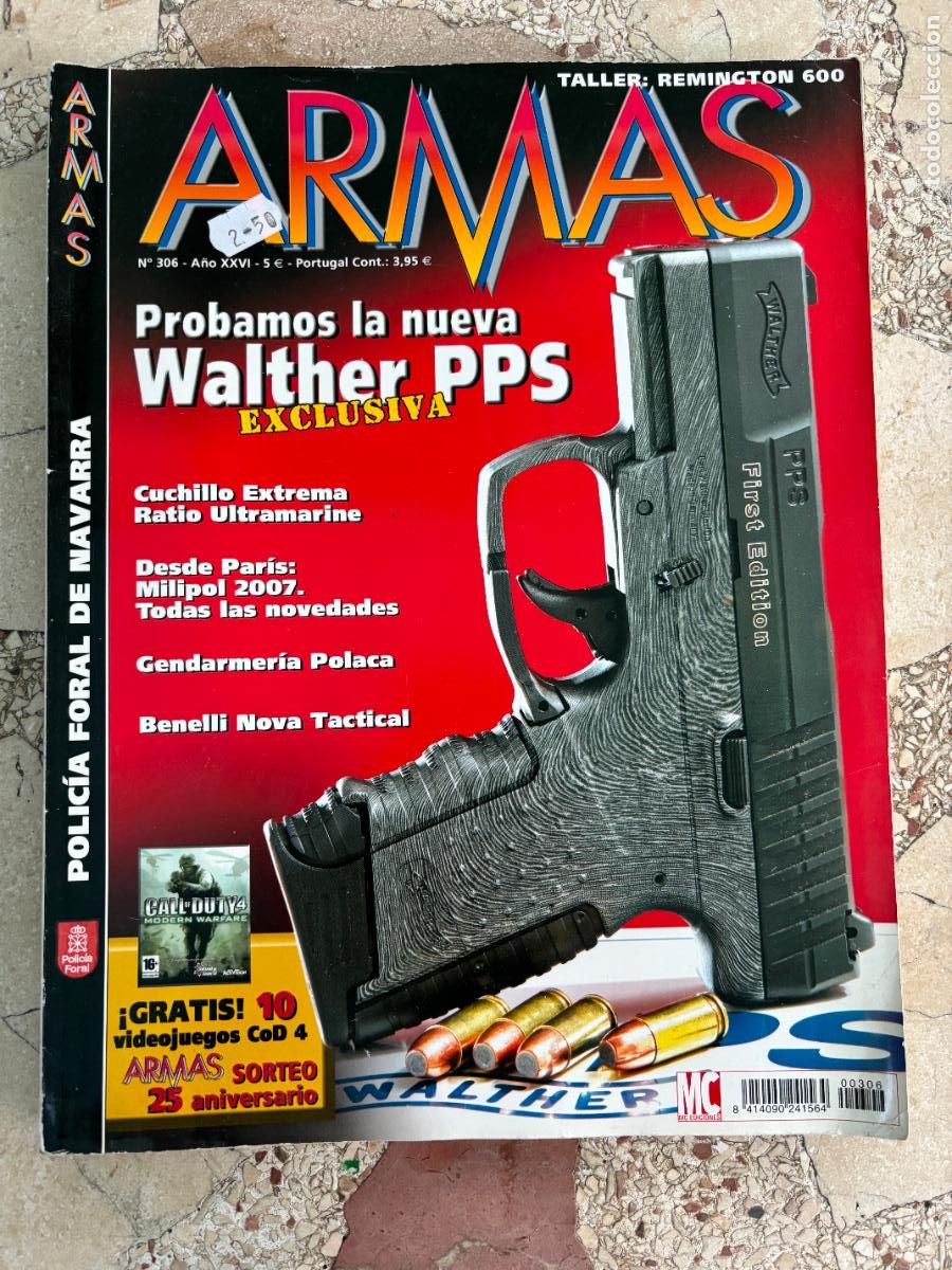 Militaria: ARMAS Y MUNICIONES N&ordm; 306. WALTHER PPS. MILIPOL 2007. BENELLI NOVA TACTICAL. REMINGTON 600.