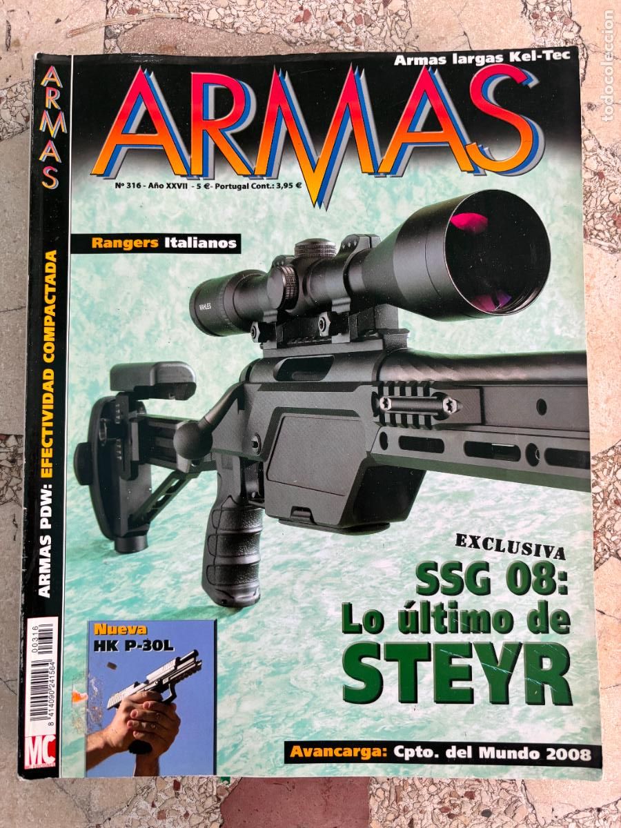 Militaria: ARMAS Y MUNICIONES N&ordm; 316. SSG 08. HK P-30L. ARMAS PDW. RANGERS ITALIANOS. ARMAS LARGAS KEL-TEC.
