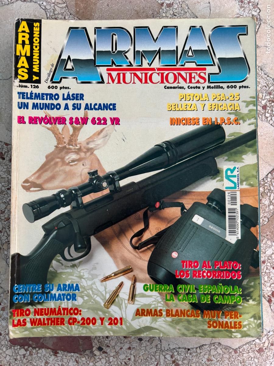 Militaria: ARMAS Y MUNICIONES N&ordm; 126. PISTOLA PSA-25. REVOLVER S&W 622 VR. WALTER CP-200 Y 201.