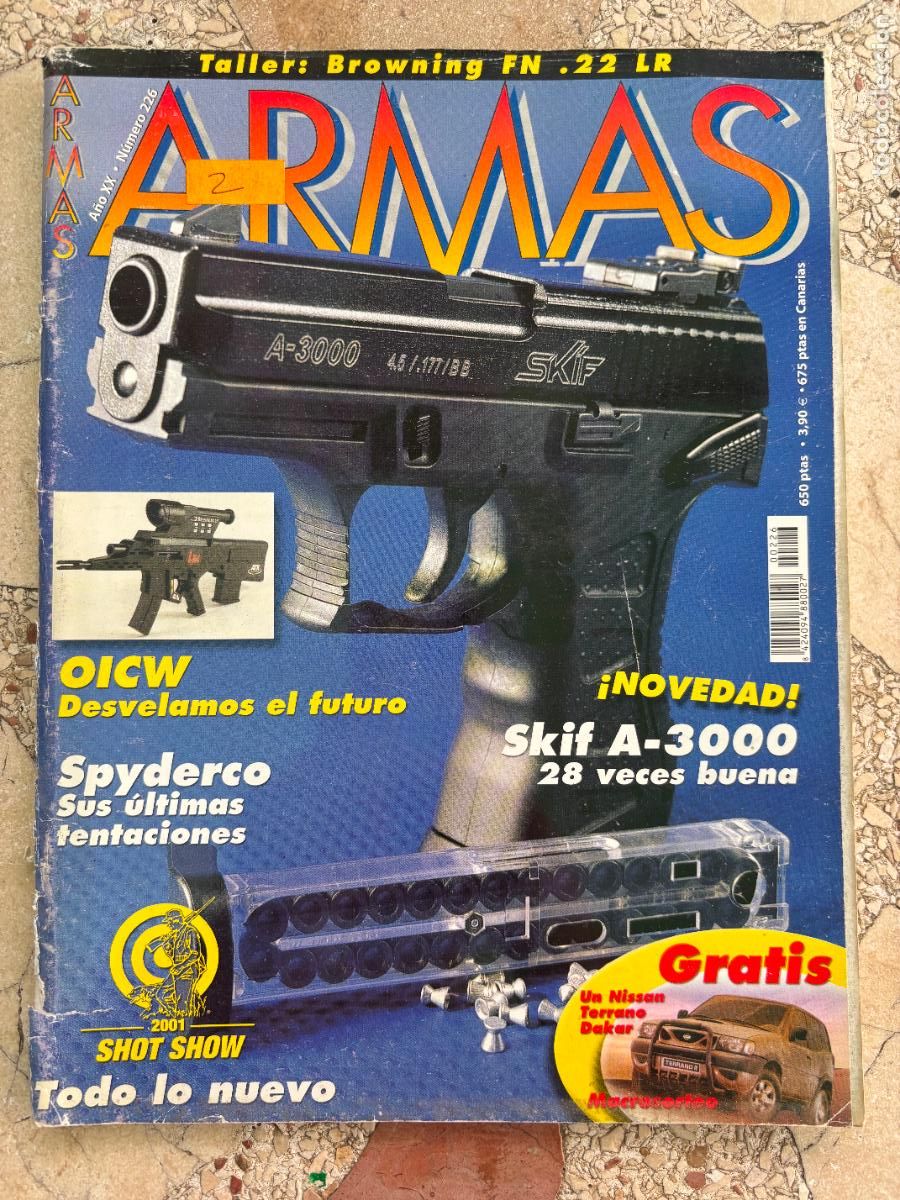 Militaria: ARMAS N&ordm; 226. OICW. SPYDERCO. SKIF A-3000. BROWNING FN 22 LR. TELETIPO ARMAS. RIFLE RUGER M-77
