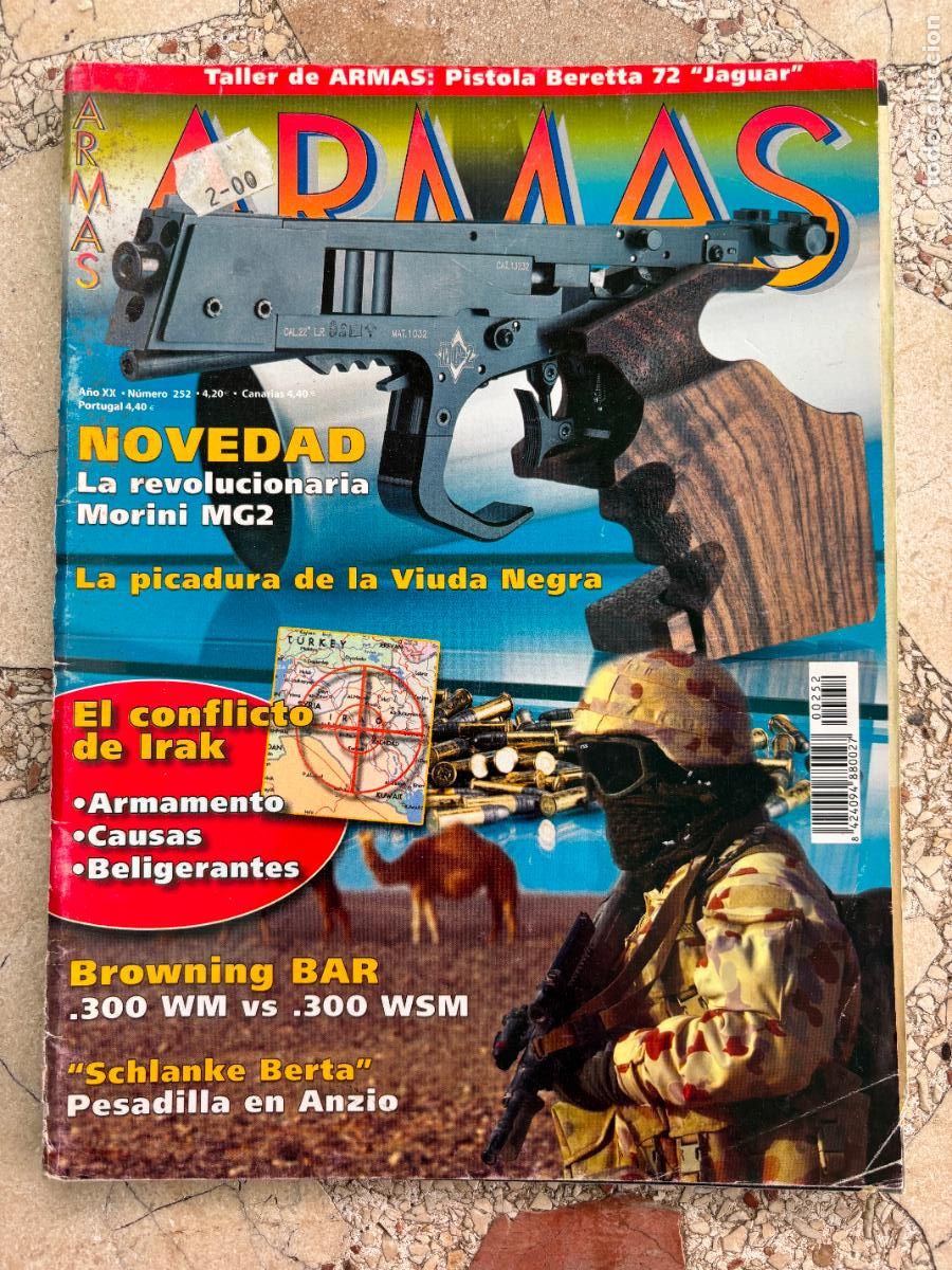 Militaria: ARMAS N&ordm; 252. BROWNING BAR. SCHLANKE BERTA. MORINI MG2. BERETTA 72 JAGUAR.