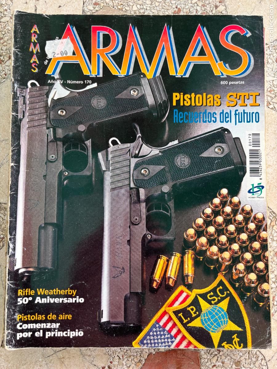 Militaria: ARMAS N&ordm; 170. RIFLE WEATHERBY. PISTOLAS STI. PISTOLAS DE AIRE. DAEWOO DP 51. MARKSMAN 1010-X.