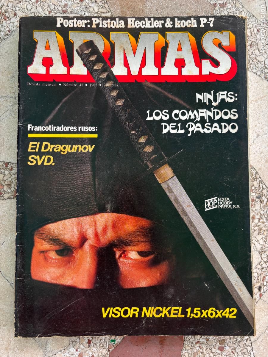 Militaria: ARMAS N&ordm; 41. DRAGUNOV SVD. VISOR NICKEL. PISTOLA HECKLER & KOCH P-7.