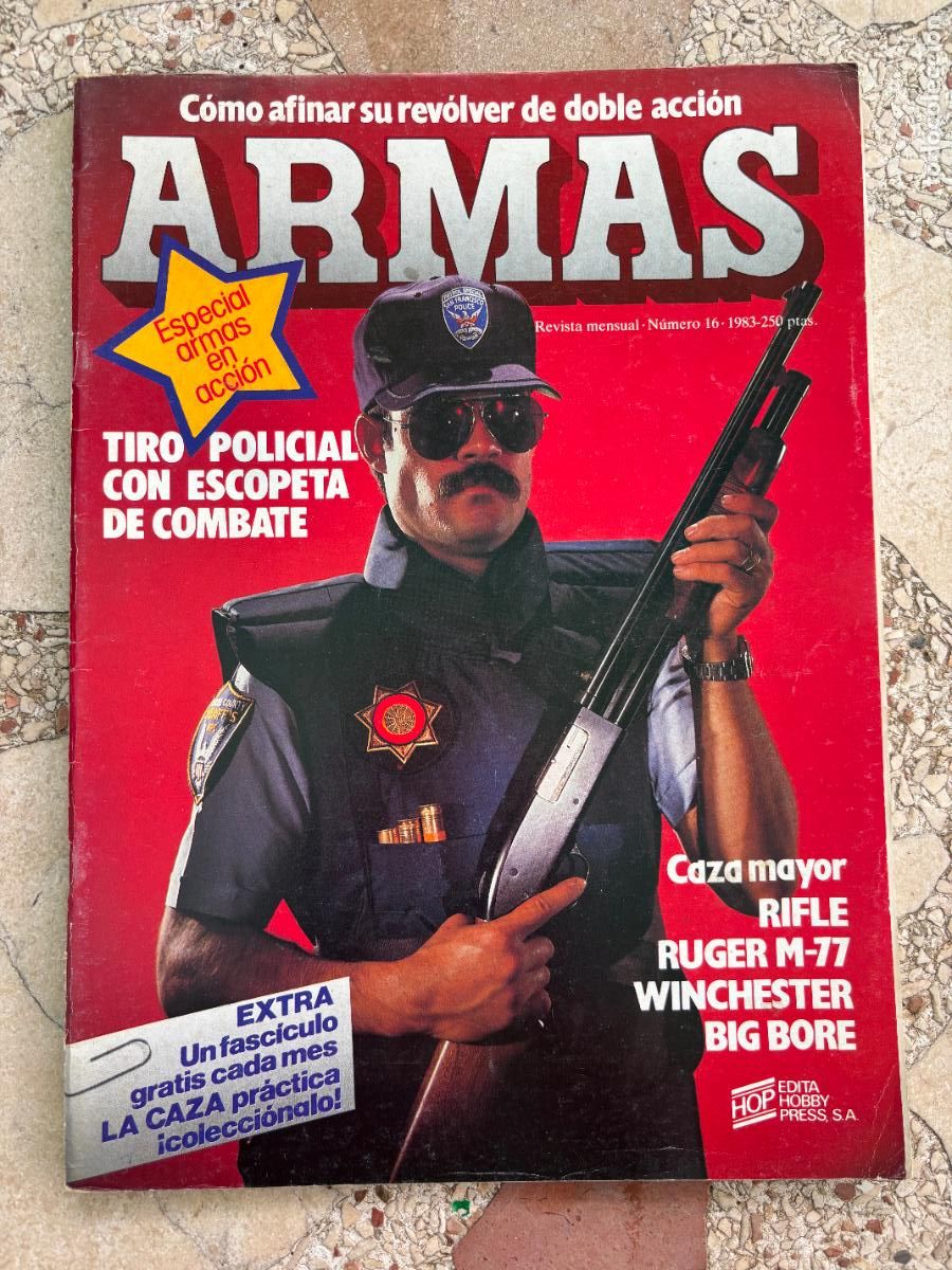 Militaria: ARMAS N&ordm; 16. RIFLE RUGER M-77 WINCHESTER BIG BORE. PISTOLA .45.