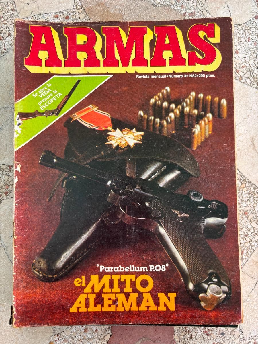 Militaria: ARMAS N&ordm; 3. PARABELLUM P.08. RIFLES HAWKEN. WINCHESTER 70. AIR MACH CU 400. S&W MOD 547.