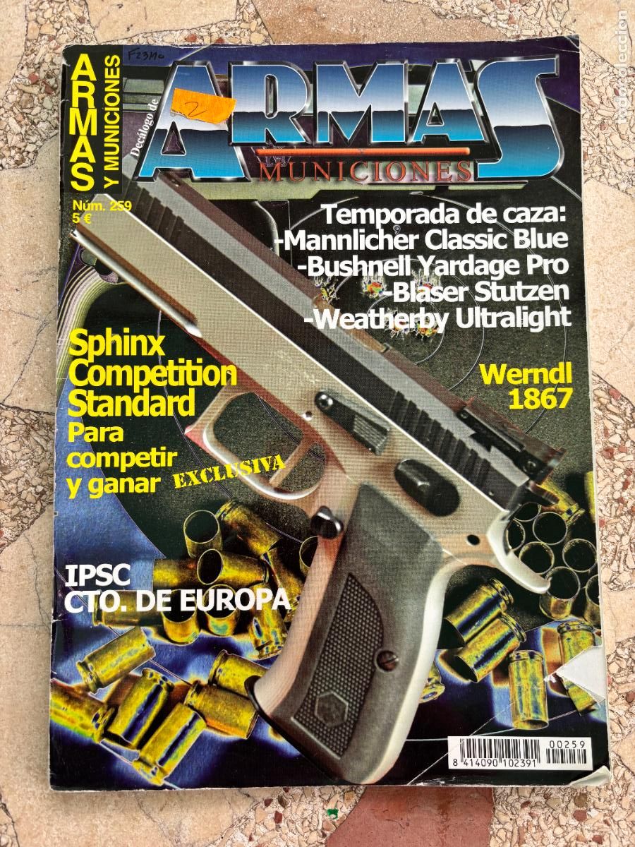 Militaria: ARMAS Y MUNICIONES N&ordm; 259. SPHINX COMPETITION STANDARD. MANNLICHER CLASSIC BLUE. WENDL 1867.