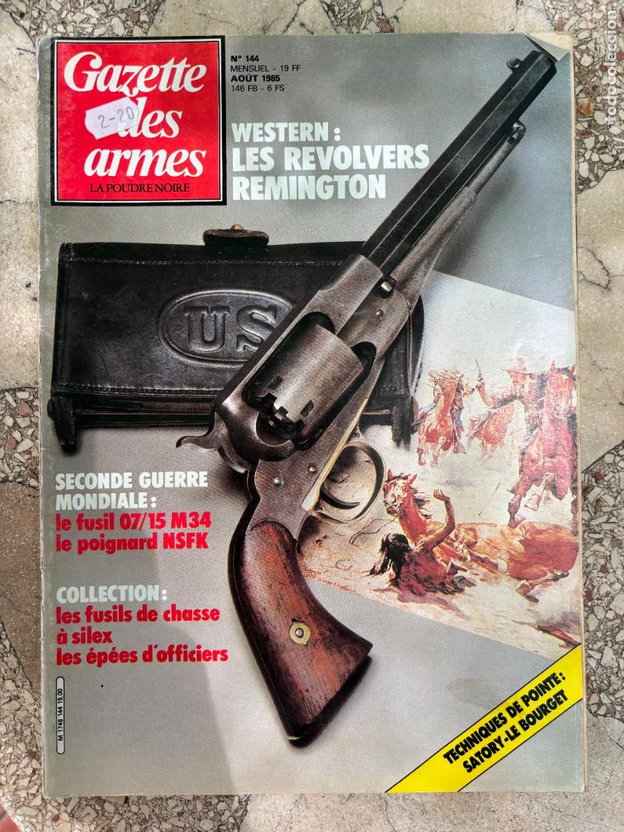 Militaria: GAZETTE DES ARMES N&ordm; 144 A&Ntilde;O 1985. FYSUK 04/15 M34. REVOLVERS REMINGTON.