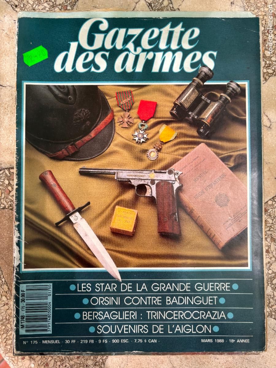 Militaria: GAZETTE DES ARMES N&ordm; 175 A&Ntilde;O 1988. REMINGTON NEW-MODEL NAVY 1863. FUSIL MAUSER F 98.