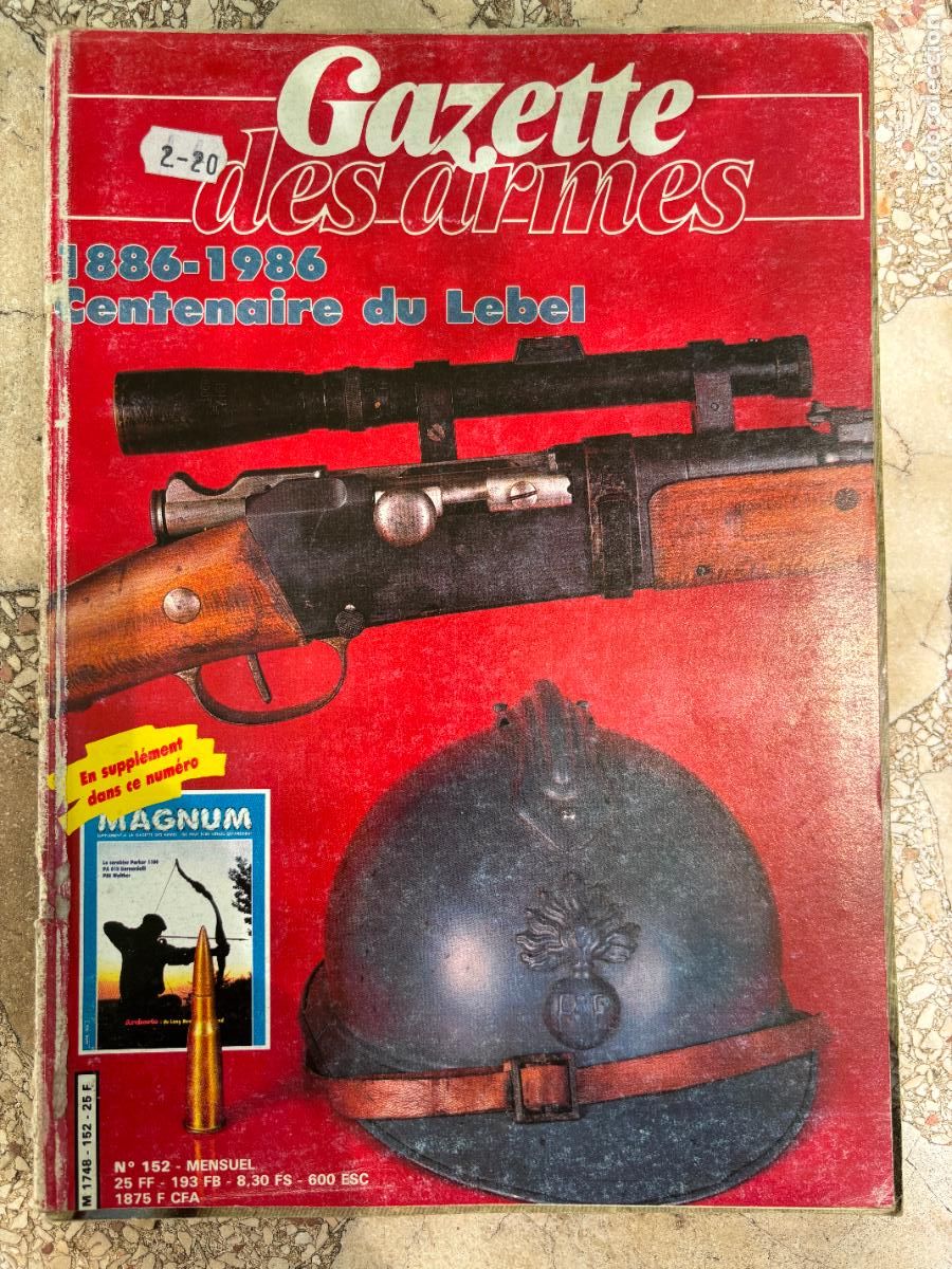 Militaria: GAZETTE DES ARMES N&ordm; 152 A&Ntilde;O 1986. PA 018 BERNARDELLI. CARABINE PARKER HALE 1100.