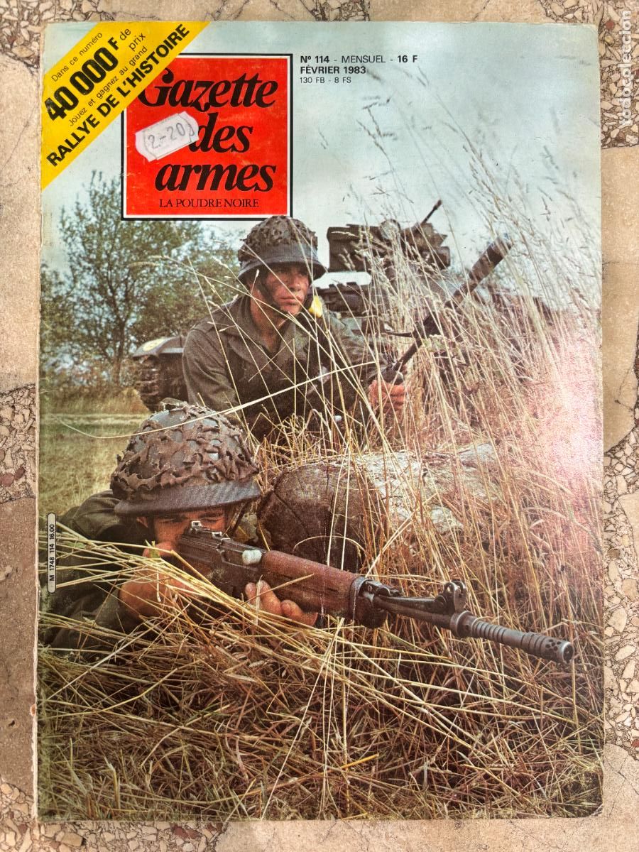 Militaria: GAZETTE DES ARMES N&ordm; 114 A&Ntilde;O 1983. FUSIL SEMIAUTOMATIQUE MODELE 1949-56. PISTOLET &rdquo;LE GAULOIS&rdquo;