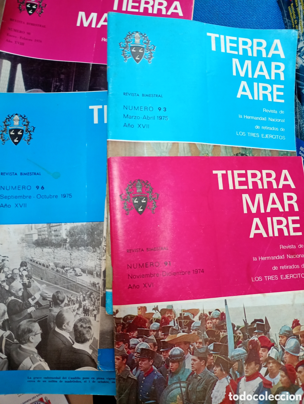 Militaria: REvista Tierra Mar Aire, 18 n&uacute;meros sueltos: ver listado