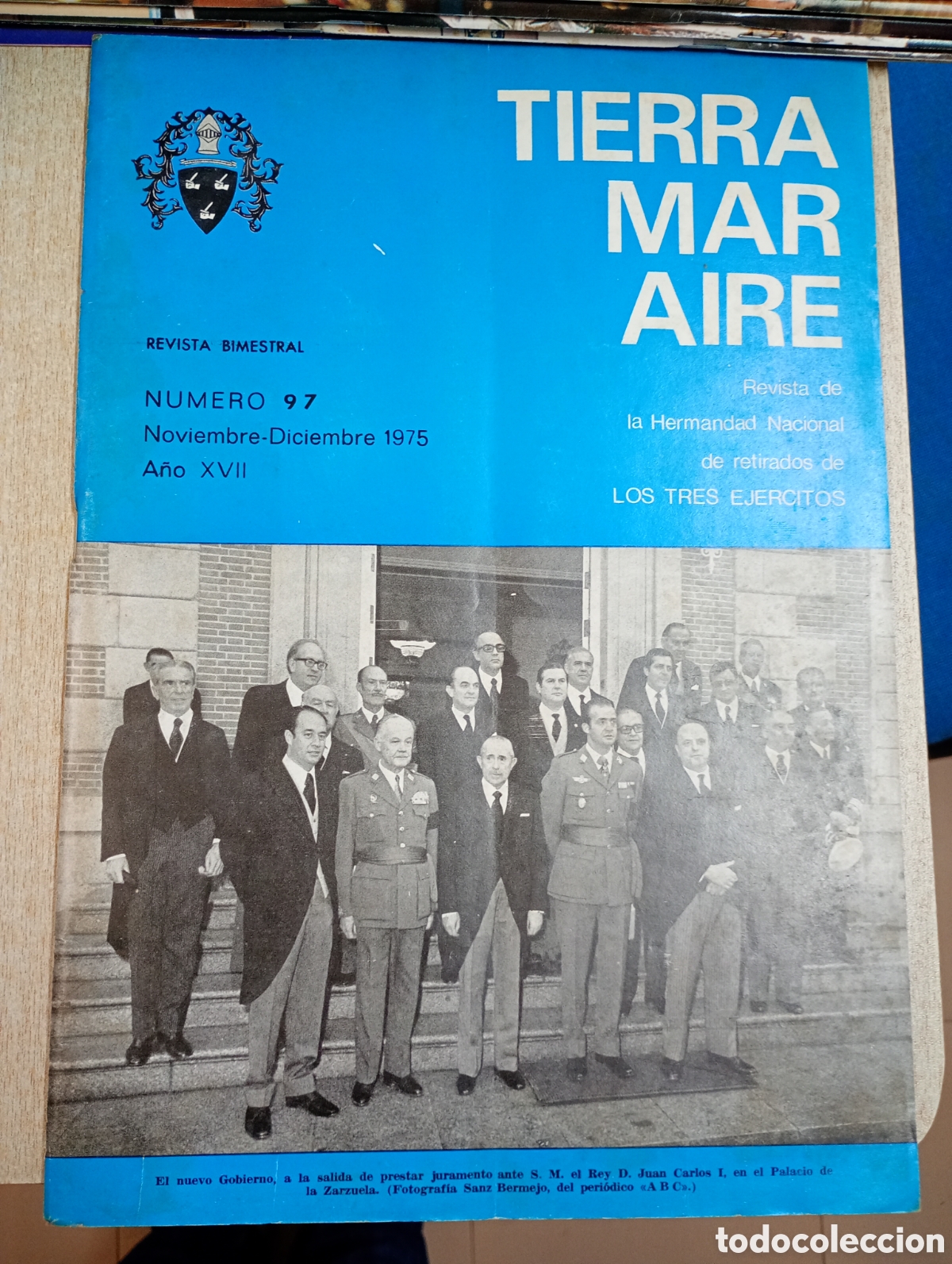 Militaria: REvista Tierra Mar Aire, n&uacute;mero 97 (NOV-DIC 1975): con varios art&iacute;culos sobre Franco
