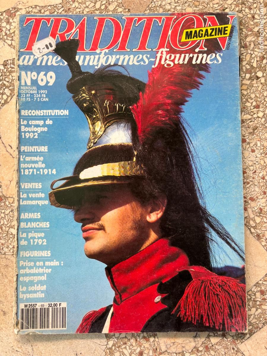 Militaria: TRADITION MAGAZINE N&ordm; 69 A&Ntilde;O 1992. CAMP DE BOULOGNE. SOLDAT BYSANTIN. ARMES BLANCHES.