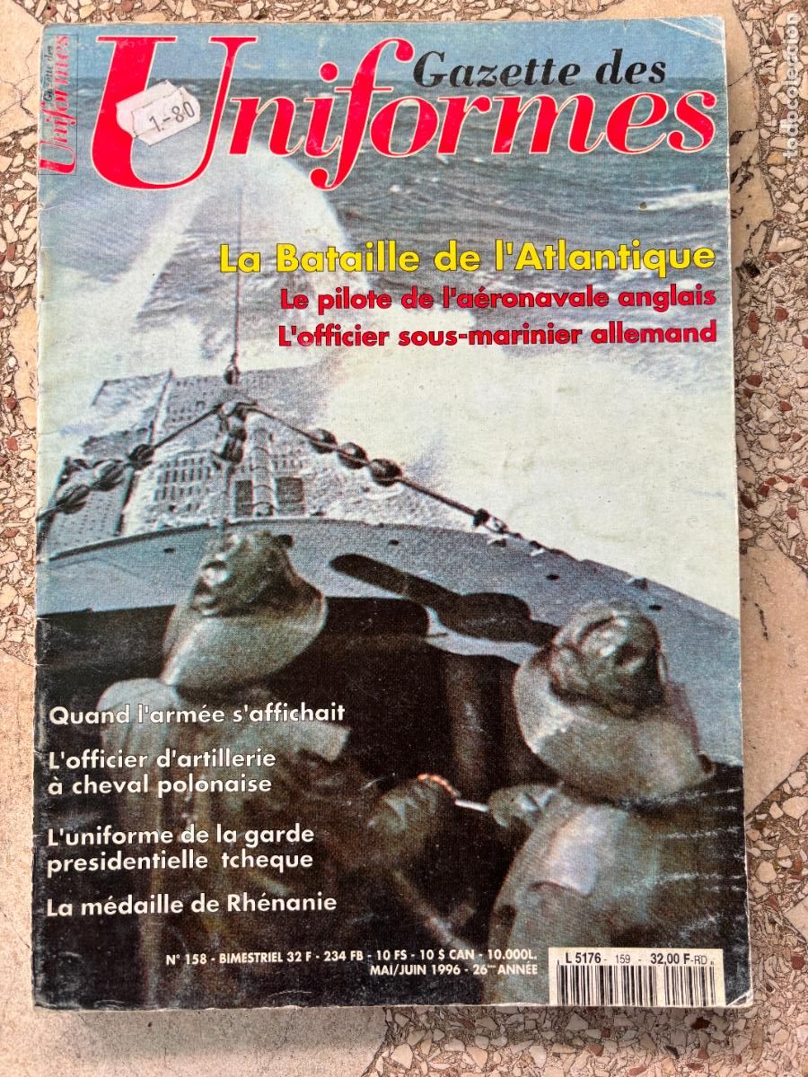Militaria: UNIFORMES N&ordm; 159 A&Ntilde;O 1996. BATAILLE DE L'ATLANTIQUE. MEDAILLE DE RHENANIE. OFFICIER D'ARTILLERIE.