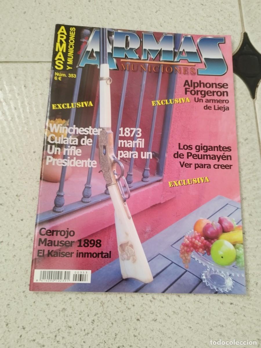 Militaria: Revista dec&aacute;logo armas y municiones N&ordm; 353. Winchester 1873 culata de marfil para un presidente.