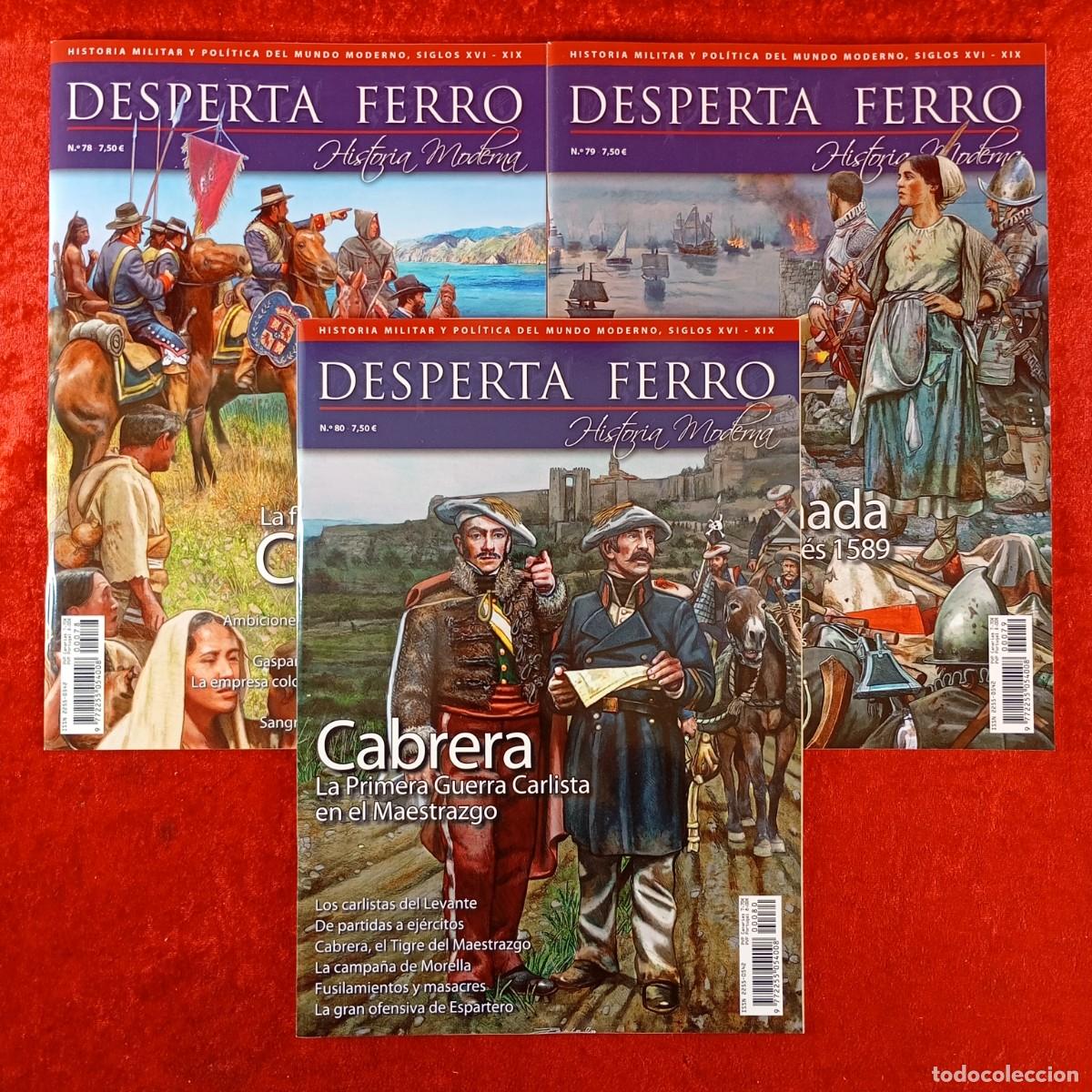 Militaria: DESPERTA FERRO - HISTORIA MODERNA - HISTORIA MILITAR Y POL&Iacute;TICA - LOTE 3 REVISTAS / 1542