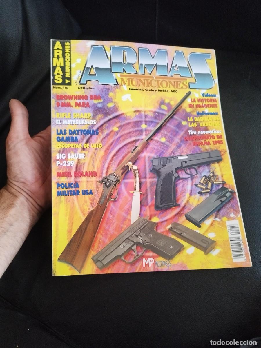 Militaria: Revista dec&aacute;logo armas y municiones N&ordm; 118. Browning BDA 9 mm para rifle sharp. las daytonas Gamba.