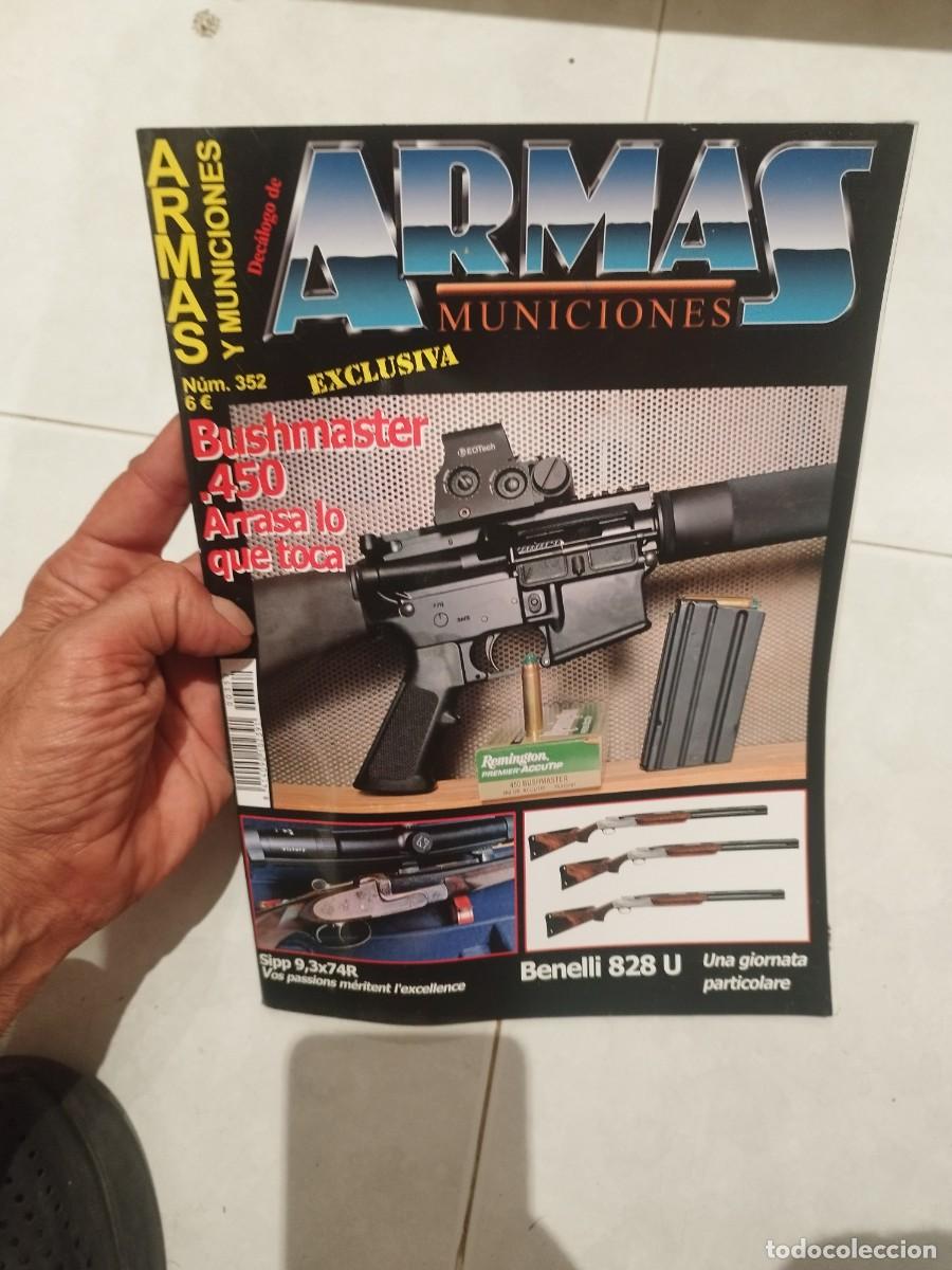 Militaria: Revista dec&aacute;logo armas y municiones N&ordm; 352. rifle semiautom&aacute;tico Bushmaster .450 con mirilla.