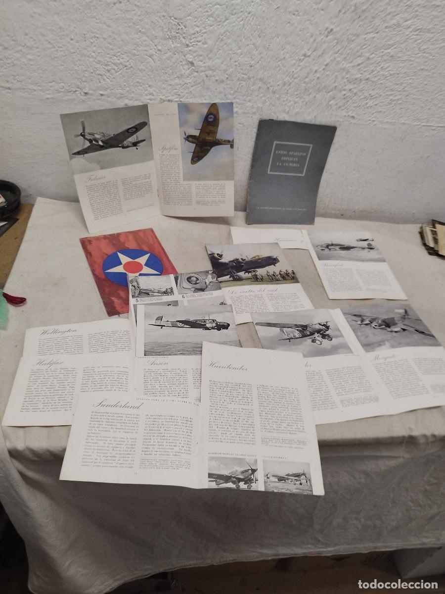 Militaria: Revista militar los aviones brit&aacute;nicos. Desencuadernada y recortada, como se ve en las fotos.