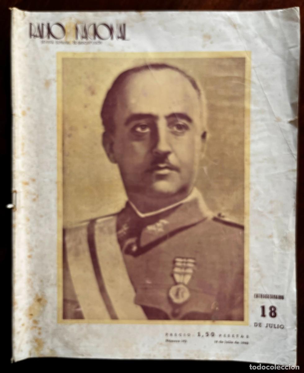 Militaria: N&uacute;mero extraordinario de la revista Radio Nacional, publicado el 18 de julio de 1942.Tiene 48 pagina
